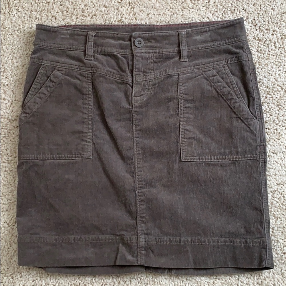 North Face cordoroy mini skirt.